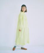 コットンラミースラブローン　2wayワンピース